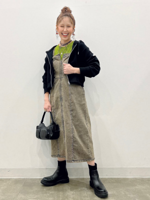 ワンピース　ジーンズコレクション 別注 ELIANA GOLDボタン｜HARUNOBUMURATA（ハルノブムラタ）正規