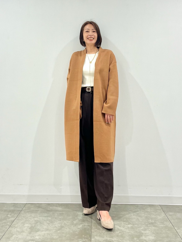 パフィータッチ スキッパーポロセーター(長袖)、ブラッシュド