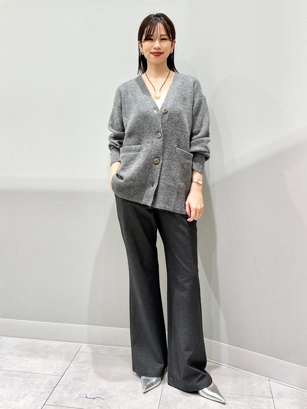 ブラフィール2WAYクロップドキャミソール、リブフロントギャザー