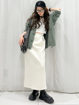 GU公式 | リブクロップドT(長袖)