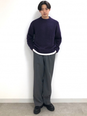 GU公式 | ツータックバギースラックス(丈標準71.0～75.0cm
