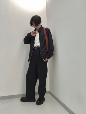 GU公式 | ジップアップシャツSW+E