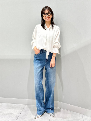 GU公式 | シューカットデニムパンツNT+E