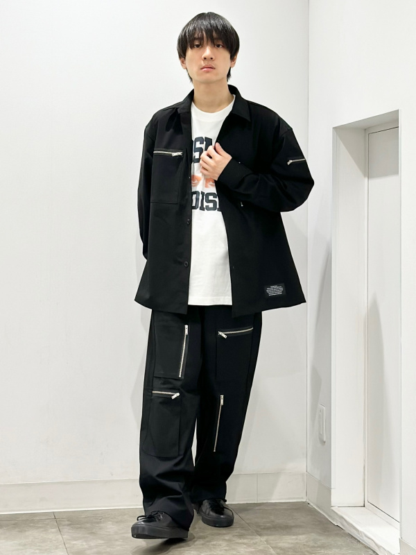 ジップポケットシャツ UNDERCOVER(セットアップ可能)、ジップ