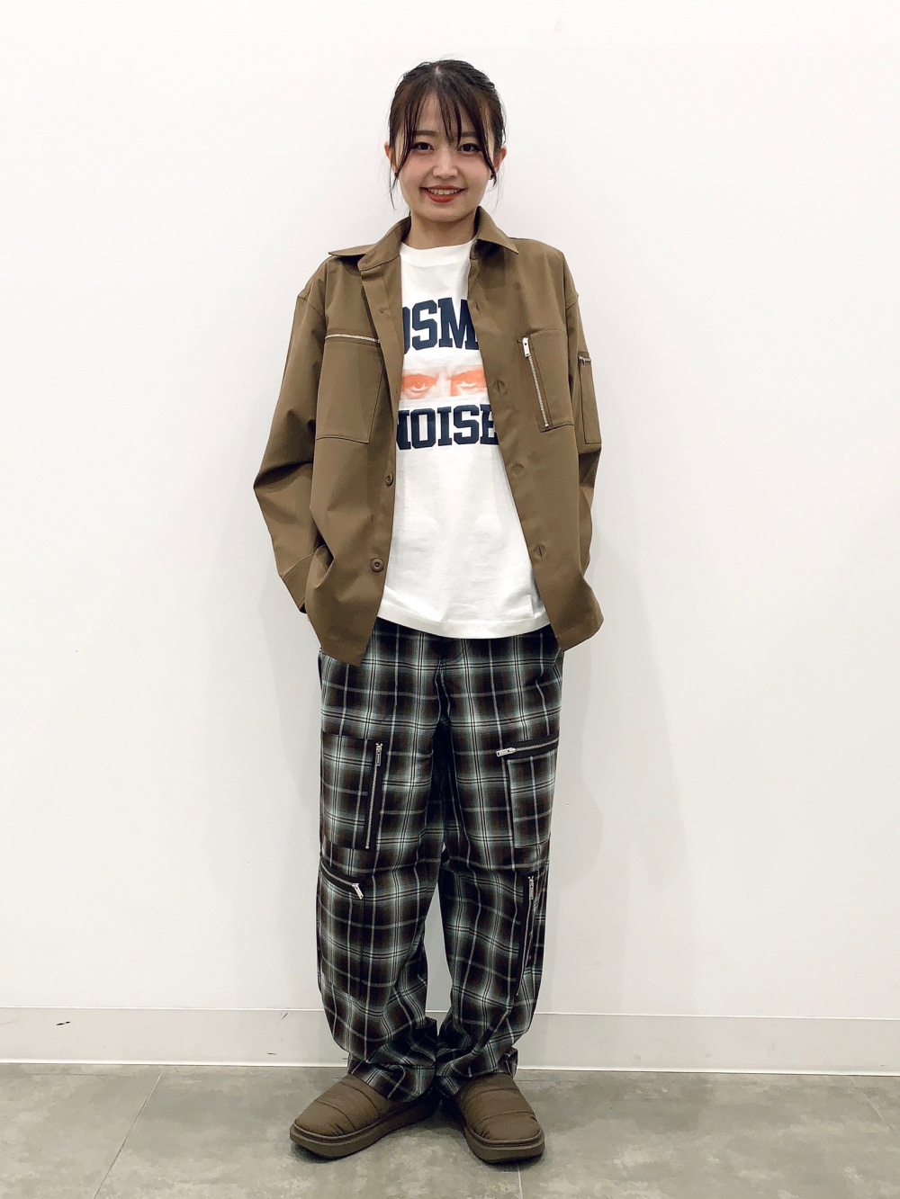 ジップポケットシャツ UNDERCOVER(セットアップ可能)、ジップポケット