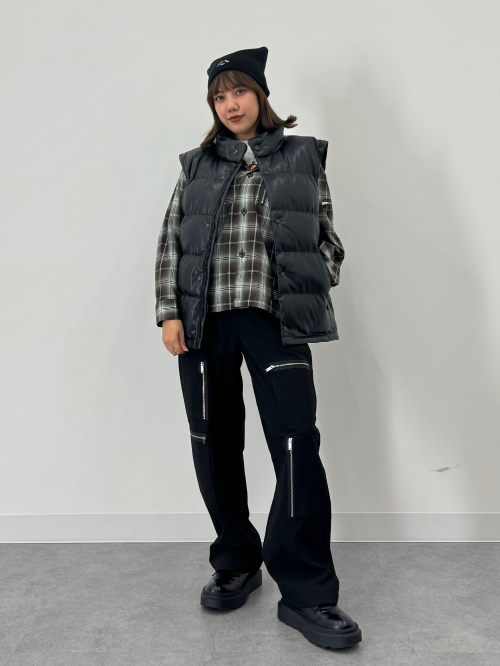 ジップポケットシャツ UNDERCOVER(セットアップ可能)、ジップ