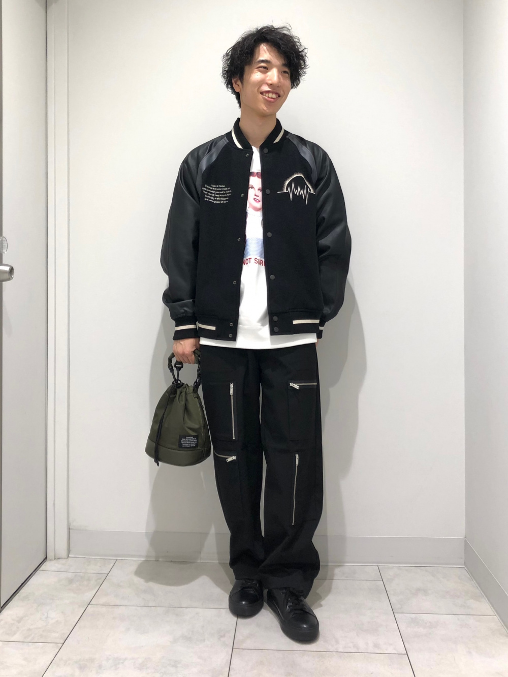 ジップポケットシャツ UNDERCOVER(セットアップ可能)、ジップ