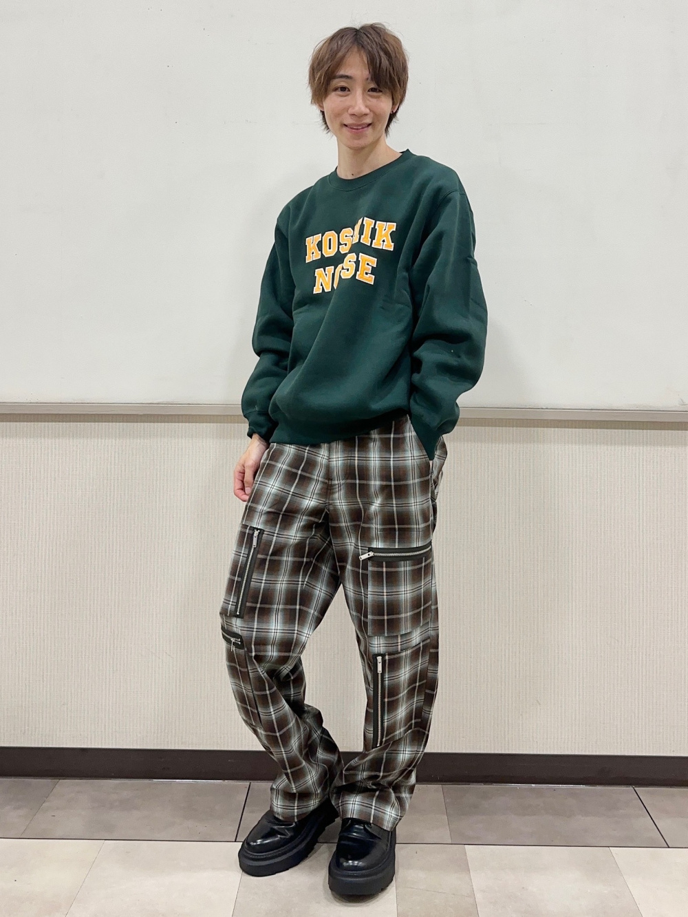 ジップポケットシャツ UNDERCOVER(セットアップ可能)、ジップ