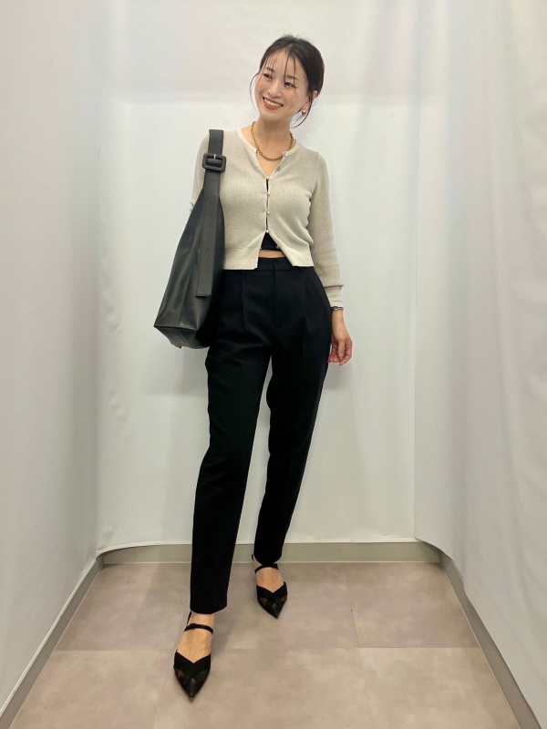 シアーラメショートカーディガンZ+E（レディース）の着用