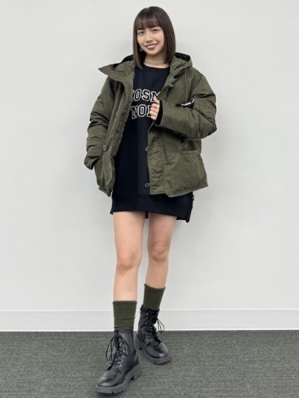 ヒートパデッドコンバーチブルコート UNDERCOVER（メンズ）の着用