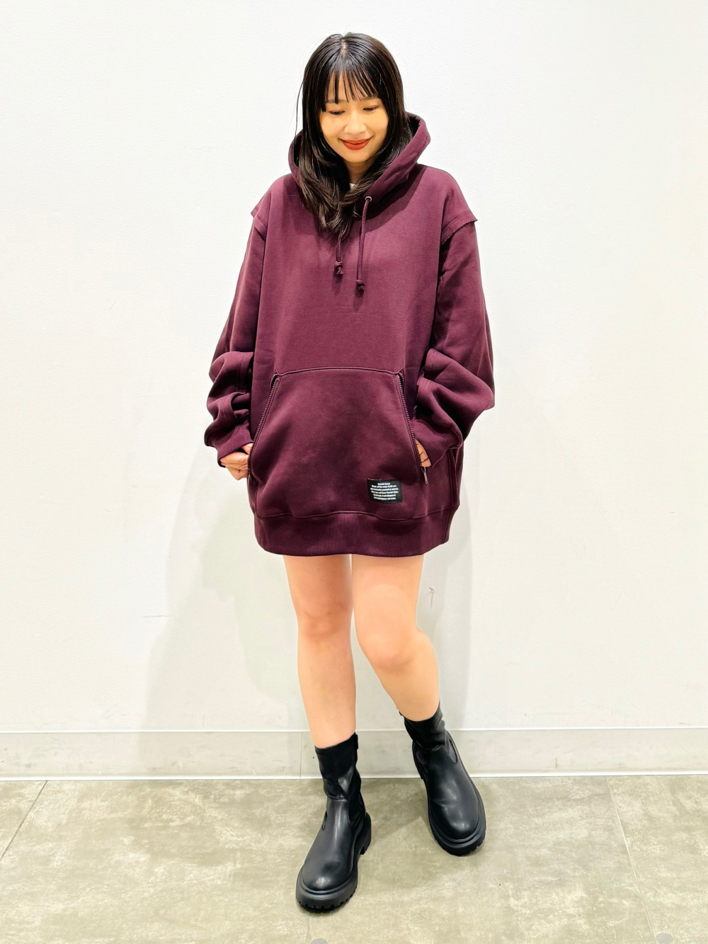 ヘビーウェイトスウェットパーカ UNDERCOVER、コンバーチブルパ