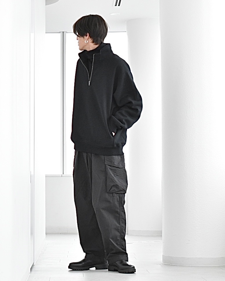 ジーユー GU ブルゾンジャケット ワイドスラックス 上下セットアップ