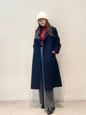 GU公式 | タックワイドパンツ(チェック)(丈標準70.0～74.0cm)