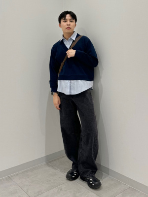 gu フリーシーフリースコンビネーションプルオーバー&ルイヴィトンバック GU(ジーユー)の「フリーシーフリースコンビネーションブルゾン