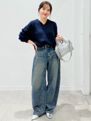 M.Sさま専用です⭐︎LIFE-SIZE 5枚 GU公式 | メランジVネックセーター