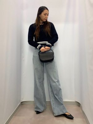 Gロゴパターン シャツ&スカートセット GU公式 | ケーブルポロセーター