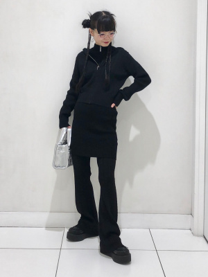 GU公式 | ケーブルフルジップパーカ(セットアップ可能)