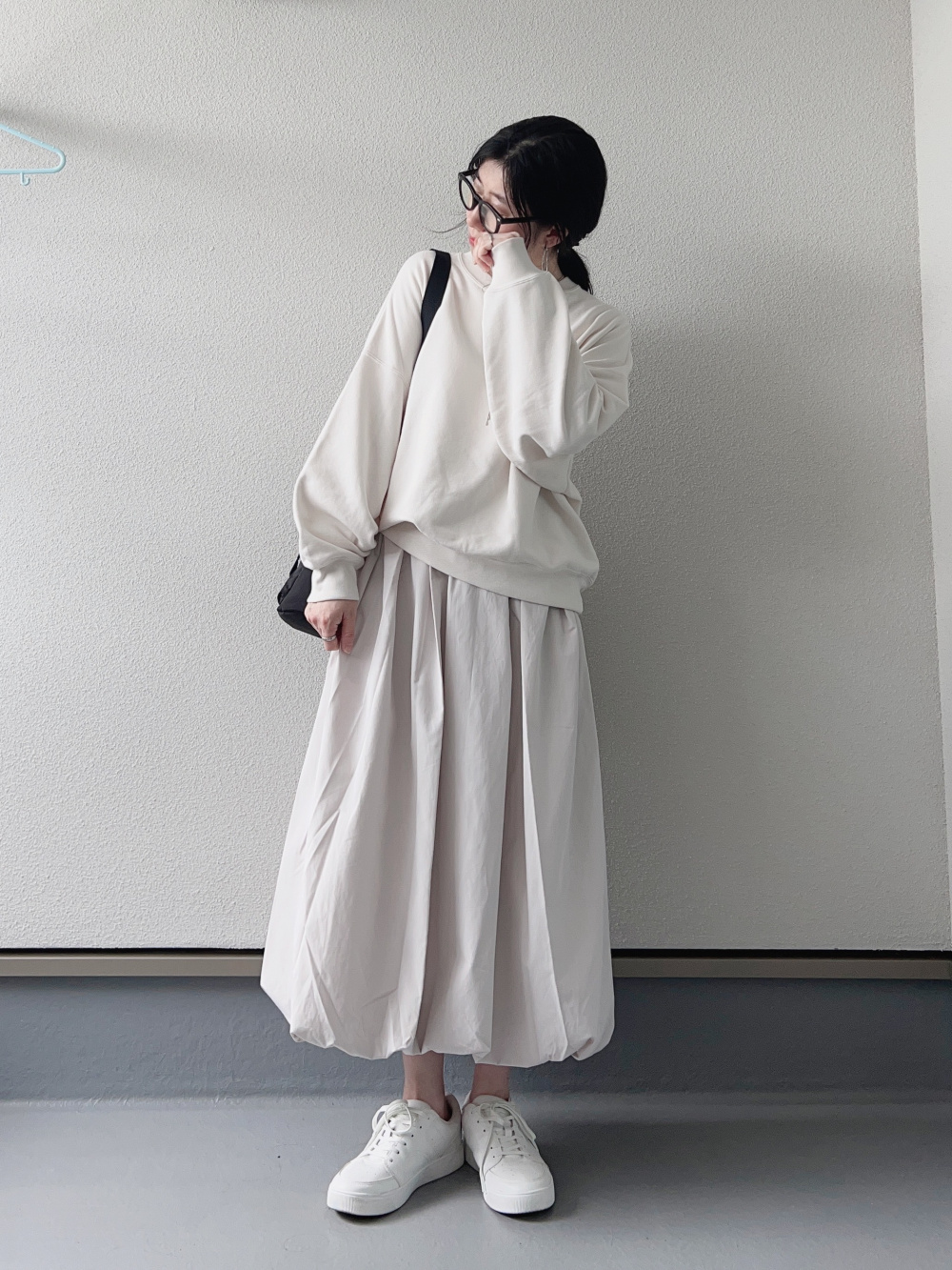 ブークレミディスカート レディメイド LADYMADE ワークポケットZIPセミフレアスカート