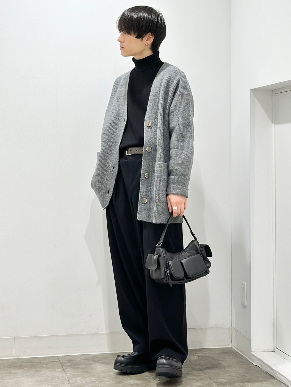 ウォッシュドスリムフィットT(長袖)NT+E、バレルレッグスラックス