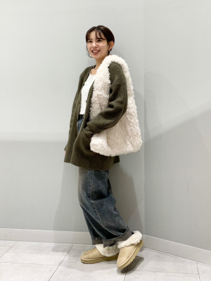 GU公式 | ウォームムートンタッチスリッパ