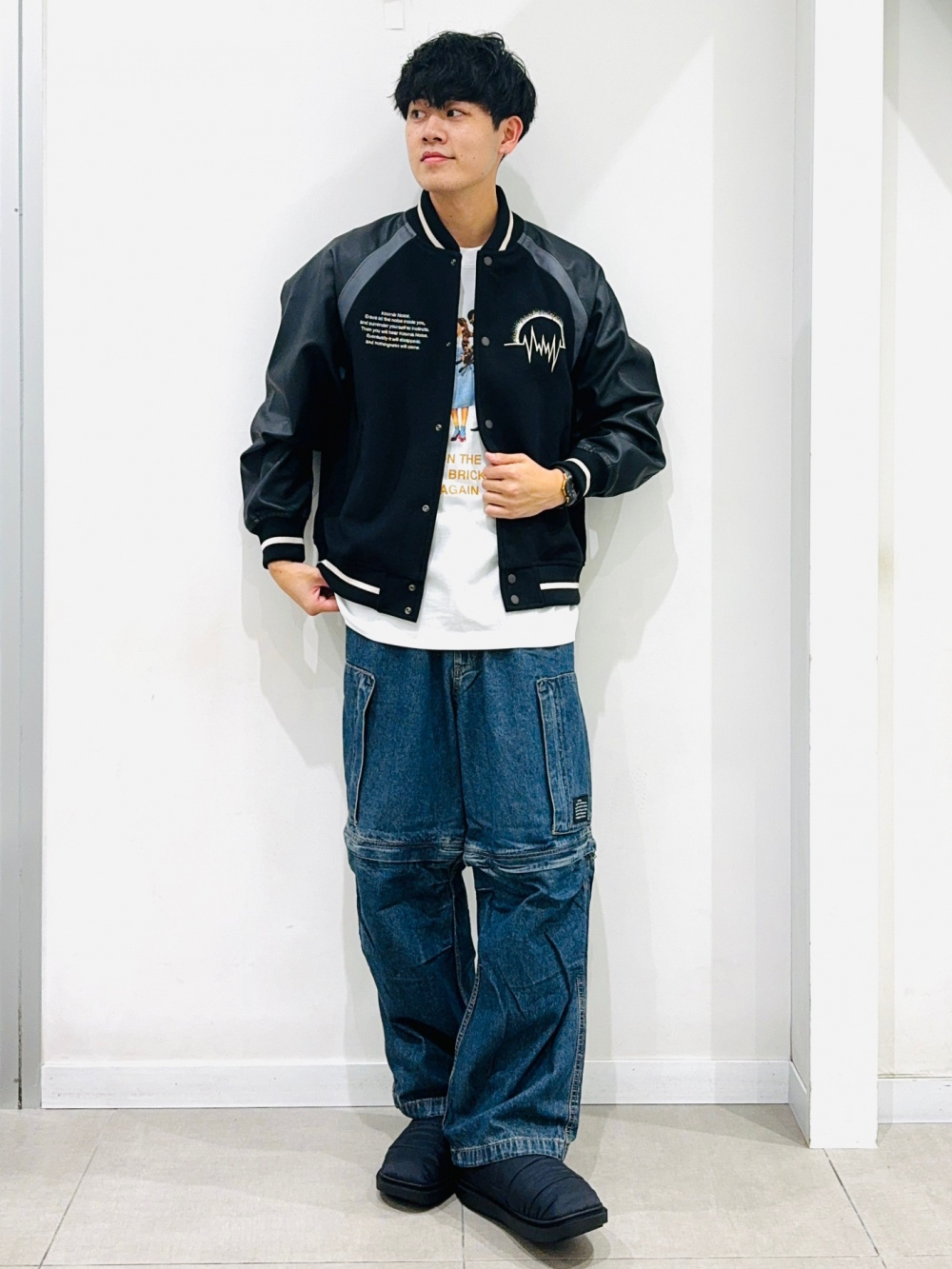 スタジアムジャンパー UNDERCOVER、ジップポケットパンツ