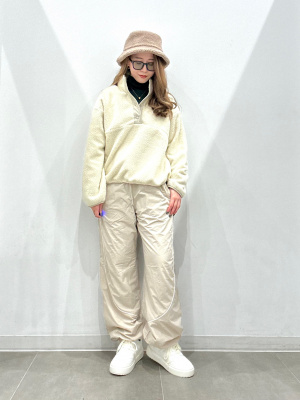 すっぴページ GU公式 | ボアフリースプルオーバー+E