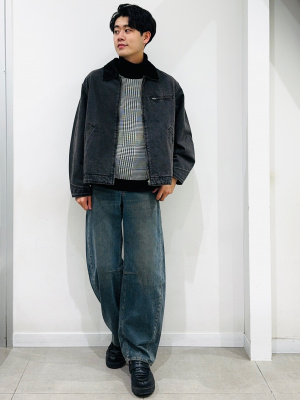 GU公式 | スムースニットタートルネックセーター(チェック)