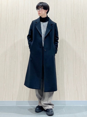 GU公式 | スムースニットタートルネックセーター(チェック)