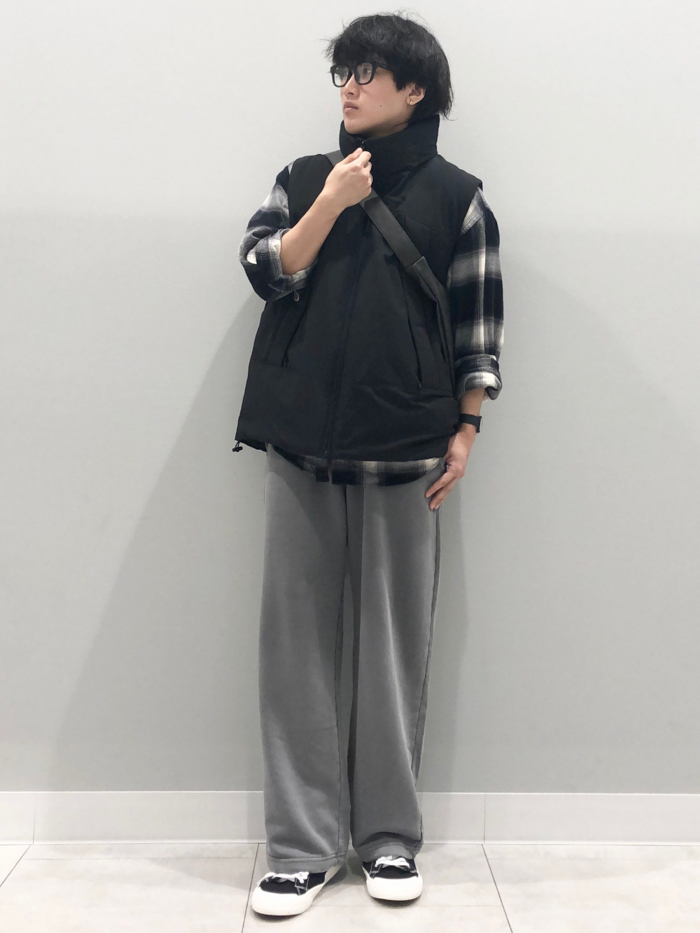 ウォッシュドコットンワークジャケット、バレルレッグスラックス