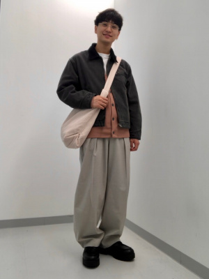 GU公式 | ウォッシュドコットンワークジャケット