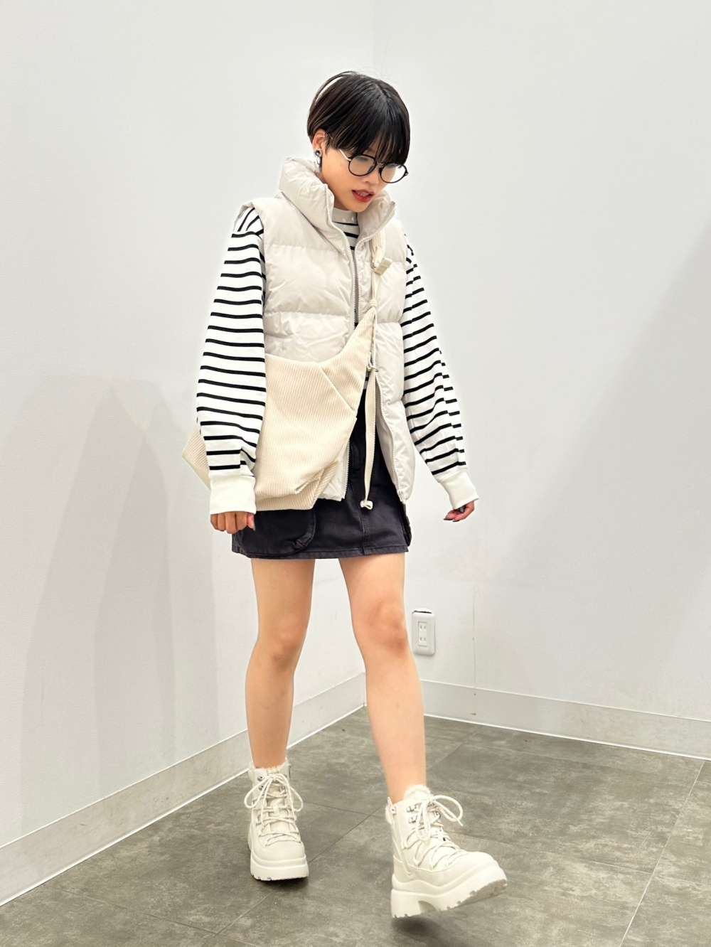 goodpickles グッドピクルス ボーダー ビッグ スウェット