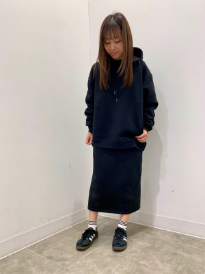 This Uniform スカート GU公式 | ヘビーウェイトスウェットナロースカート+EC(丈短め75.5