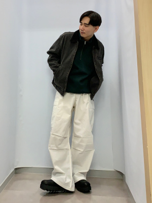GU公式 | ウォッシュドコットンワークジャケット