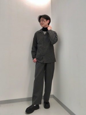 かっちオーダー品 GU公式 | スムースニットタートルネックセーター(チェック)