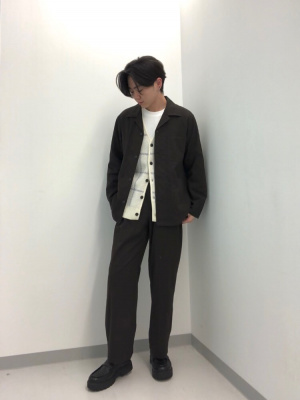 GU公式 | ブラッシーニットVネックカーディガン(チェック)