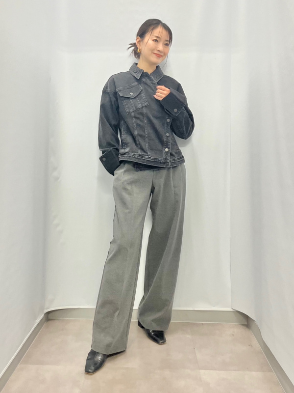 新品 3XL GU デニムブルゾン by rokh ロク ダークグレー ジーユー GU公式 | デニムブルゾン by rokh +X