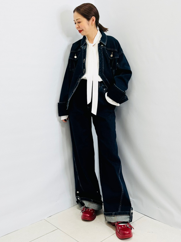 ★sososo品★ GU公式 | デニムブルゾン by rokh +X