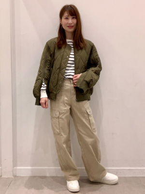 GU公式 | バレルレッグカーゴパンツ(丈標準71.0～75.0cm)