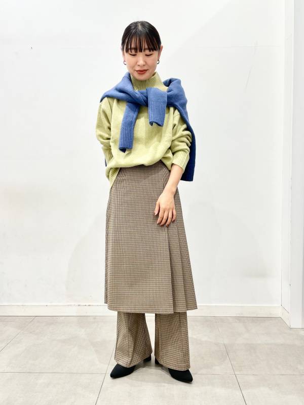 【美品】 rokh ベルテッド ツイルスカート　34 MISCH MASCH スカート 2024秋冬新作コルセットベルトAライン