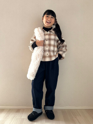 すぬ GU公式 | フランネルショートシャツ