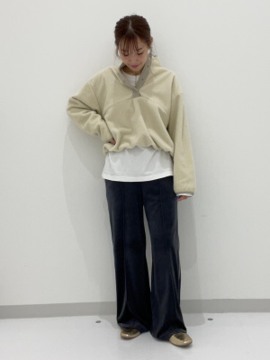 すっぴページ GU公式 | ボアフリースプルオーバー+E