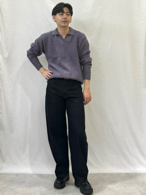 GU公式 | ブラッシーニットスキッパーポロシャツ GU公式 | ブラッシーニットスキッパーポロシャツ
