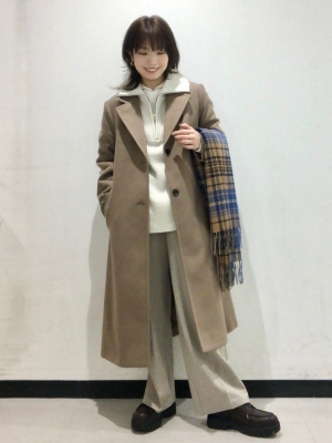 定価12万 DRAWER メルトンテーラードコート オレンジ 36 定価12万 DRAWER メルトンテーラードコート オレンジ 36 定価12