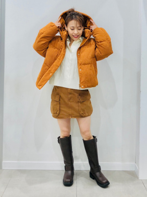 さ。ページ GU公式 | パフィータッチスキッパーケーブルセーター