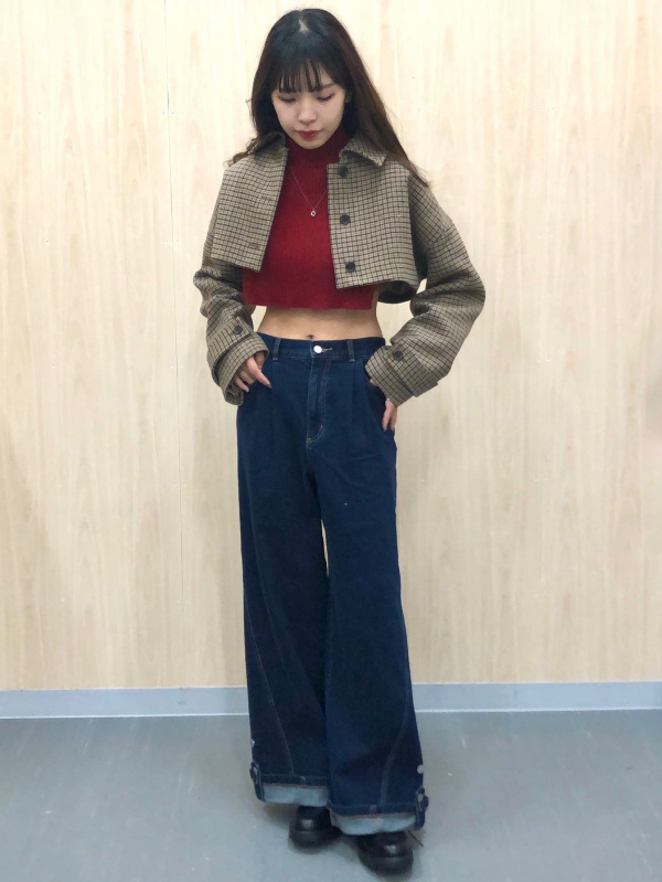 Mサイズ】GUビスチェコンビネーションシャツ 新品ロク M ダーク