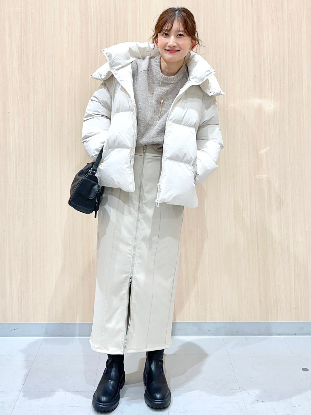 Reversible Bit Belt、Slide Chain Heart Motif Necklace」| GU的穿搭理念