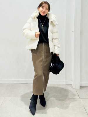 2点セット GU公式 | 裏フリースフロントジップスカートQ