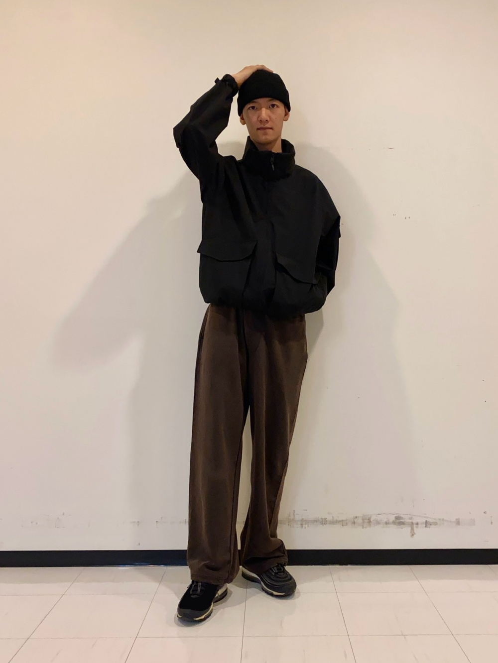 ウォッシュドスウェットワイドパンツ(セットアップ可能)、ウィンド