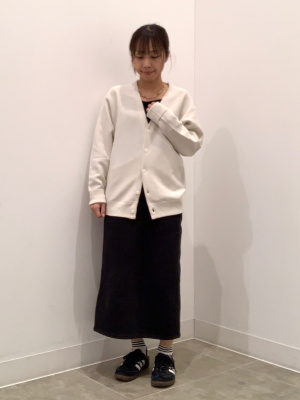 GU公式 | ヘビーウェイトスウェットナロースカート+EC(丈短め75.5