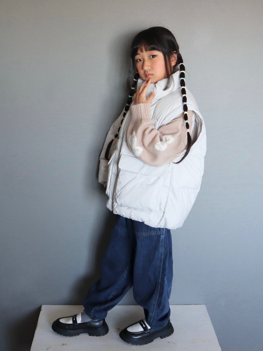 Kimonostyle い絽い絽リバーシブルロングカーディガン